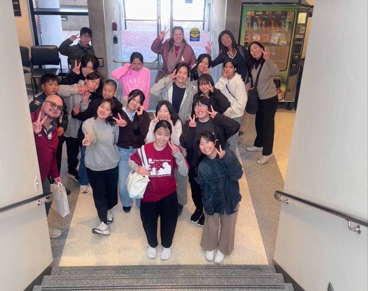 ArlingtonMAPD's tweet photo. We eagerly anticipate the annual visit from students representing our valued Sister City, Nagaokakyo, Japan. 
#ArlingtonMA https://t.co/YwCjj6NFDd