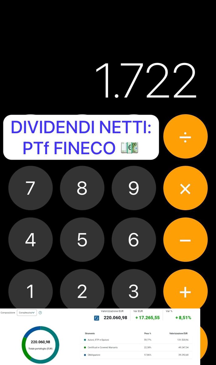RE_DI_DIVIDENDI's tweet image. 📊 Avete contato i #dividendi di Aprile ?
Ho appena finito ho avuto un weekend impegnativo. 🏎️🏍️🔥💰
Dai che maggio è la nostra tredicesima 
youtu.be/87FGWw7IrXI?is…
#money #cashflow #fire #Inflation #investing #trading #AI #profit #revenue #soldi #EURUSD #MAGA #trump #tariffs