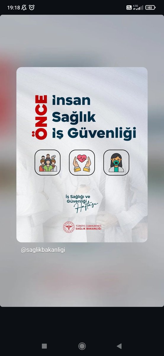 andirinDH's tweet photo. Önce İnsan, Önce Sağlık, Önce İş Güvenliği❗️

#İşSağlığıVeGüvenliğiHaftası https://t.co/oOEZdr3cWc