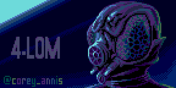 corey_annis's tweet photo. It's May the 4th (#StarWars day) so I'm re-sharing this Pixel Art I made years back for the Pixel Dailies topic "Bounty Hunter." (usually drawn in an hour or less)

It was created with #Megadrive / #SegaGenesis compatible colors. (hence the purple! 🎨)

#PixelArt #IndieDev #RetroGames