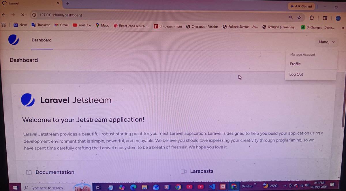 MdSahil_Islam's tweet photo. Day - 1 of Laravel Restaurant Management system 🧑‍💻

Started making a demo project to learn and implement php Laravel 

It's a Restaurant Management System 

>Completed the whole user Authentication &amp; Authorization using laravel Jetstream ✅

#BackendDevelopement #Php https://t.co/VnqTtWzuqJ
