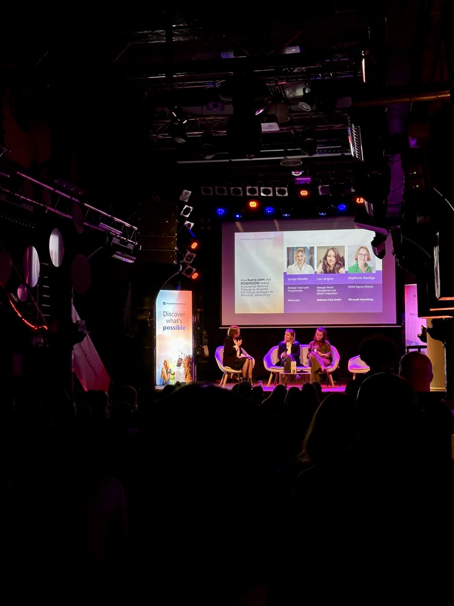 frolleinapunkt's tweet photo. #OMR Side-Event by @MSFTAdsDE connects: How @hurracom and Robinson Club unlock incremental revenue through ai-powered full-funnel strategies on Microsoft Advertisung; together they go off the beaten path to reach new guests and grow travel value… https://t.co/lwYTqDPnAs