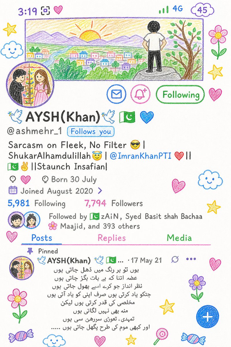 🕊️𝘼𝙔𝙎𝙃(𝗞𝗵𝗮𝗻)🕊️🇵🇰💙 tweet media