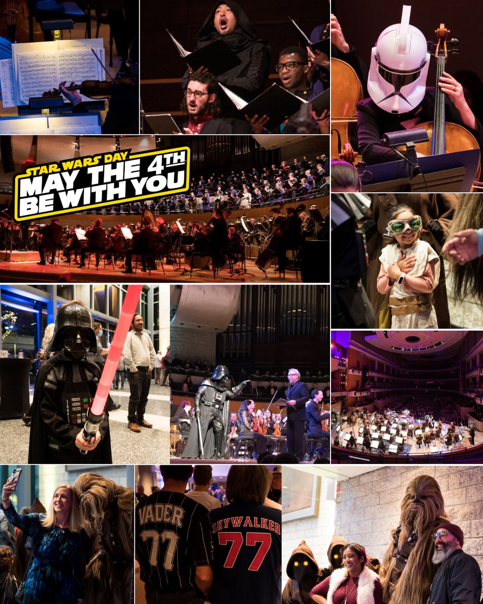 winspearcentre's tweet photo. May the 4th be with you! 🌠 We love when our patrons show up in style 👀
Throwing it back to some epic moments from our  @edmsymphony Music of Star Wars concerts.
Got a costume ready? 
The Magical Music of Harry Potter
🗓️ June 25–27
Wands, robes, house pride… we’re here for it. https://t.co/fTvoNqNVZW