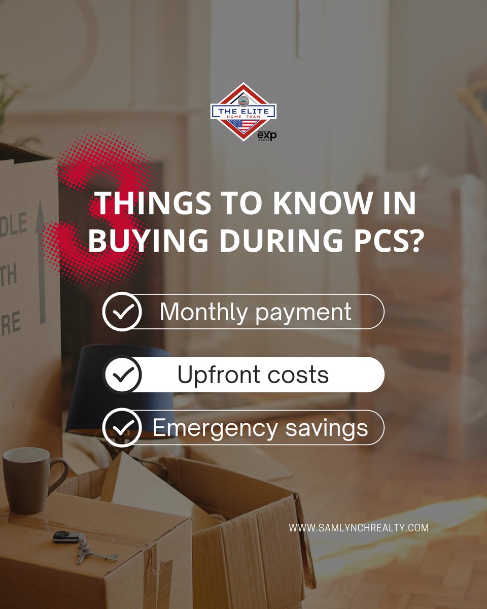 SamLynchRealtor's tweet photo. PCSing soon and thinking about buying a house? 🏡

Read this before you make your first move…

Sam Lynch | Veteran | REALTOR®
The Elite Home Team by eXp Realty
Email: sam@lynchconquests.com
Phone: (910) 941-8541
Website: https://t.co/VC24cC1Zkn

#PCS #MilitaryMove #VAHomeLoan #PCSSeason #HomeBuying #MilitaryRelocation #SamLynchRealtor #TheEliteHomeTeam #Winning