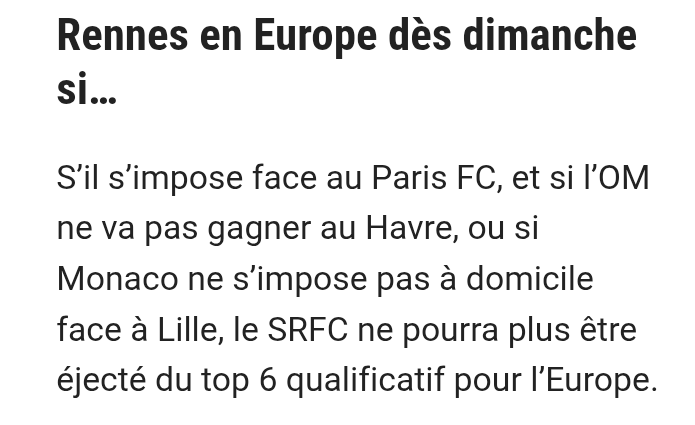 Route_Lorient's tweet photo. #srfc L'Europe dès dimanche si..
C'est jouable je pense 😏
Stade Rennais. Les Rouge et Noir qualifiés en Coupe d’Europe dès dimanche si… https://t.co/hE0beSOPze #staderennais #rennes https://t.co/DfjajcsYdS