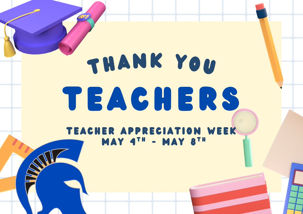 CHSSpartans's tweet photo. Happy Teacher Appreciation Week!

Thank you to the incredible educators who make a difference every single day. We couldn’t be more proud of the teachers on our campus. Thank you for your hard work and unwavering dedication you pour into our students! https://t.co/wRxhbbFwsl