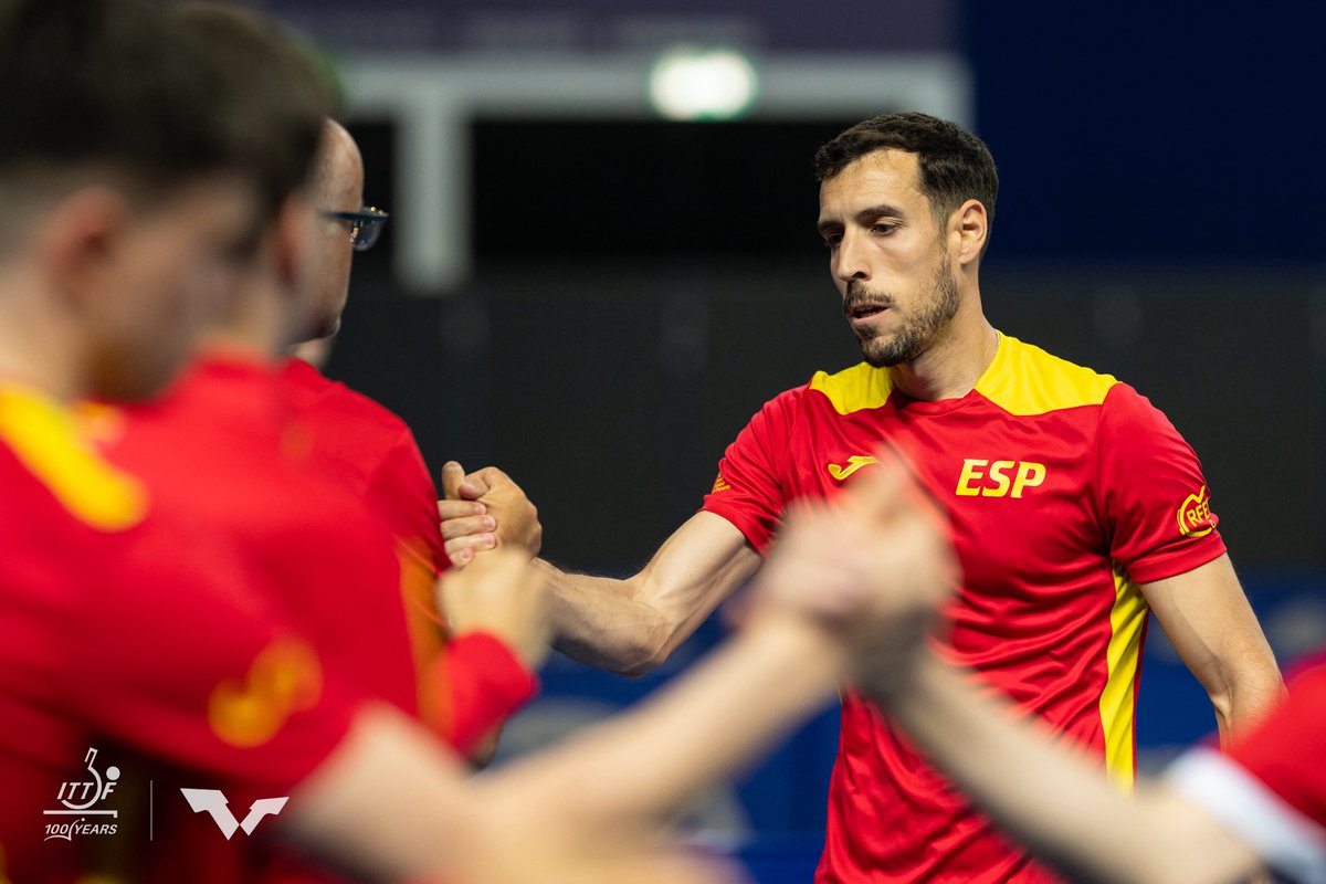 rfetm_tenismesa's tweet photo. Todo sobre la mesa 💪🏻 

La Selección Española 🚹 lo ha dado ante Kazajistán, aunque ha cedido 1-3 en la primera ronda de #ITTFWorlds2026 https://t.co/ZVy89xQwxD