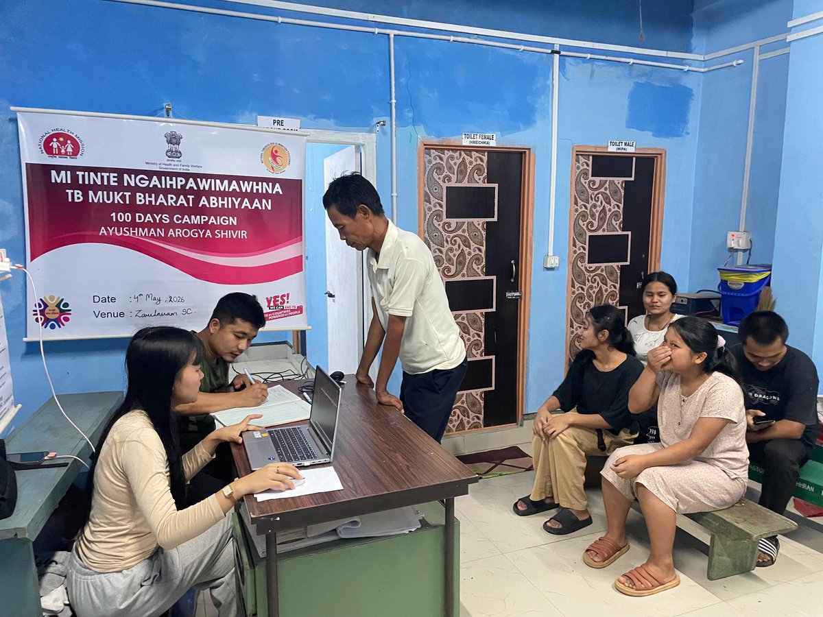 DtoMamit's tweet photo. Ayushman Arogya Shivir at Zawlnuam Sub Centre, Mamit.
Activities: HH X-ray screening, NCD screening, IEC distribution and Awareness Campaign.
#100dayscampaign #tbmuktbharat https://t.co/HCTtEoZ5DY