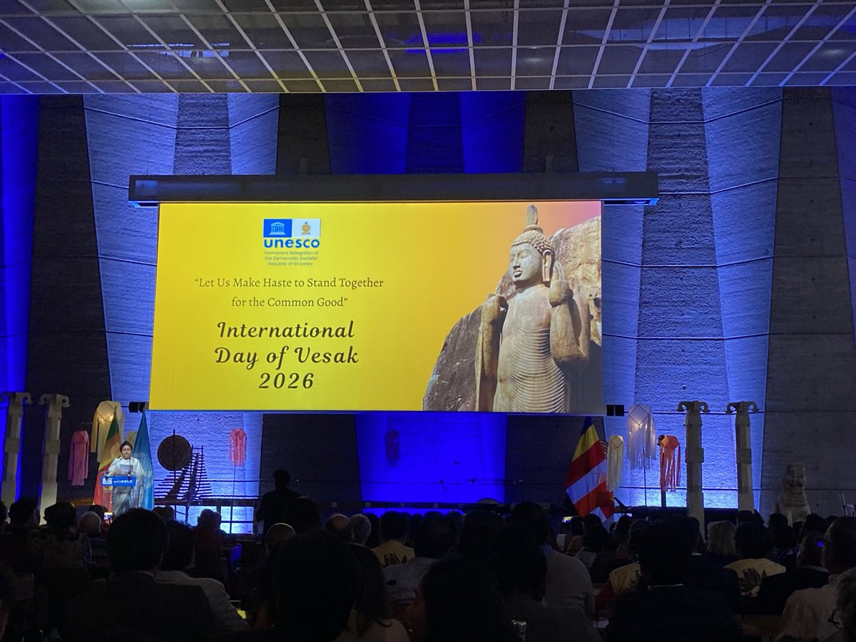 marianneperon's tweet image. #Indo Pacific : thank you🇱🇰Sri Lanka Embassy for inviting me to the #international day of #Vesak @UNESCO