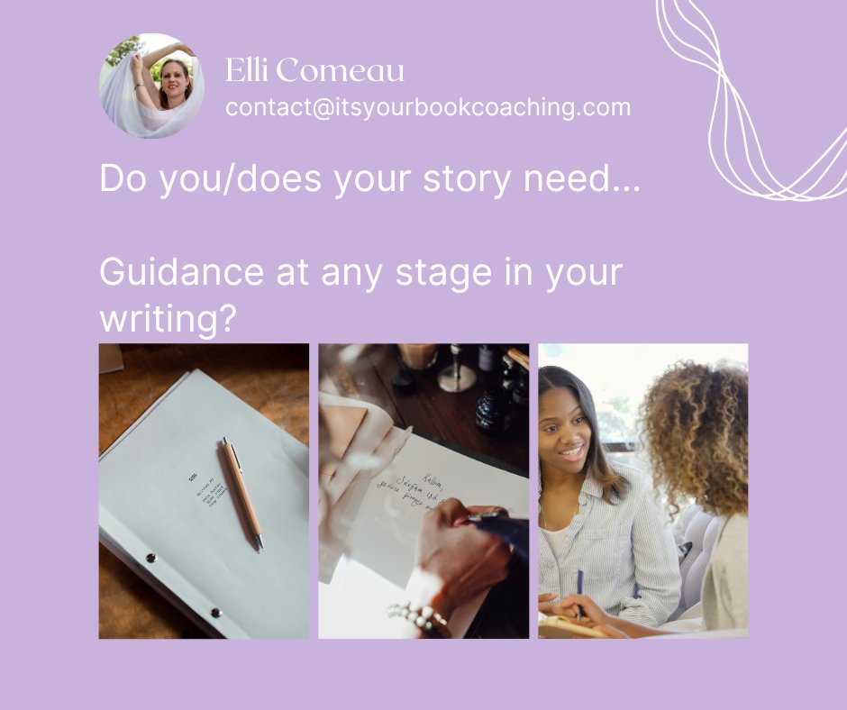 ElliCapeCod's tweet image. From phase 1 to phase X, a book coach stays by your side if u want them to. From working through an idea, to getting it out of your head and onto the page, to revising what you've written, I got you.

#amwriting #writingcoach
#writers #writing
#writerscommunity
#writingcommunity