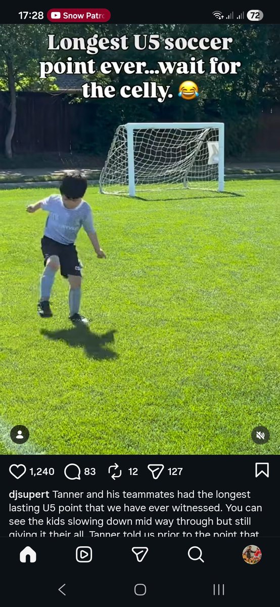 LDOFootball's tweet photo. Americans are truly a different breed. Imagine seeing your 4 your old son being nutmegged in super slow motion on Instagram after a game. I'd be raging 😂😂 https://t.co/R13xQqb2Yc