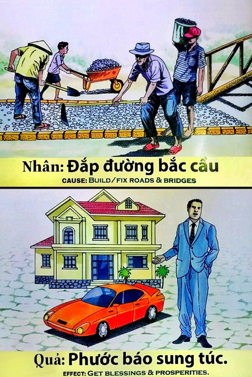 elly_huang9293's tweet image. 🫘CAUSE: BUILD/FIX ROADS &amp;amp; BRIDGES 
🌳EFFECT: GET BLESSINGS &amp;amp; PROSPERITY.
#Buddhism #picture #learn #EnglishStudy #MondayMindset