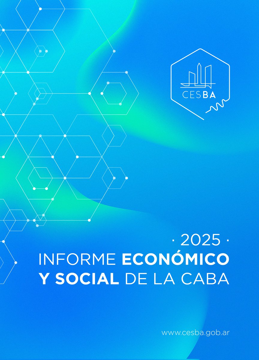 cesbaok's tweet photo. 👉  Repasá los principales datos del Informe Económico y Social de la #CABA 2025, con información relevante sobre:

Actividad económica · Los sectores de la economía · Salarios y precios ·  Mercado de trabajo y condiciones de vida · Las finanzas públicas

👇👇👇 https://t.co/f9rTc9lauO