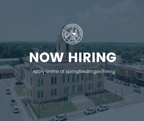 springfield_tn's tweet photo. Join our team! The City of Springfield is hiring for the following positions:

Utility Worker I - Water Sew/Coll
Water Plant Operator
Water/Wastewater Inspector
We’re hiring across multiple city departments! Explore all current openings here: https://t.co/fy64Vq0WIa https://t.co/E3t7ezlLKW