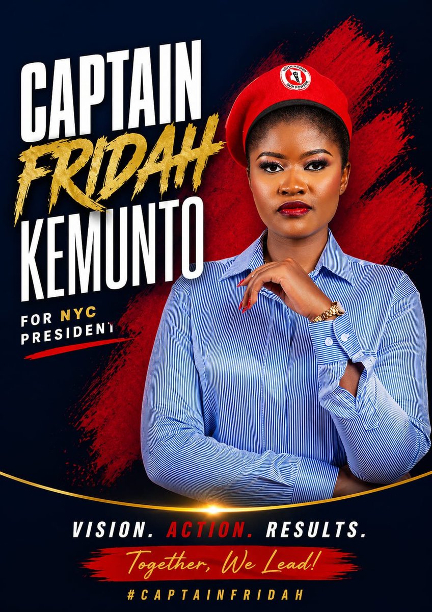 Total_dadoic's tweet photo. The era of waiting is over. Captain Fridah is ready to lead with the youth of Kenya. As Fridah NYC president, she is the voice for a generation that is ready to claim its place in the nation’s history. #KemuntoNiPawa #WakatiNiSasaGENZ https://t.co/NBjXZDPFKK