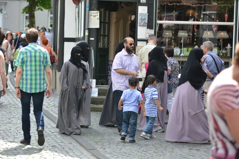 It's been said many times but these Muslim women coming to Europe seem awfully happy to continue wearing the religious clothes police's dress code. They didn't come here to be free. They came to colonize and oppress.