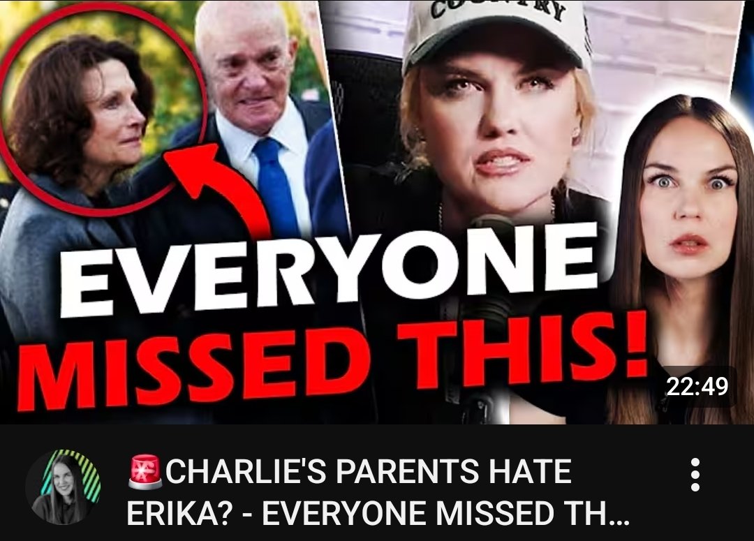 dailyfreddo's tweet image. It looks like Erika Kirk NEVER wanted to speak about Charlie's parents, never mentioned them in her speeches and never even stood close to them. It's weird. 
youtu.be/zbqyM9F_Vbw?is…

#candaceowens #charliekirk #tpusa #erikakirk
