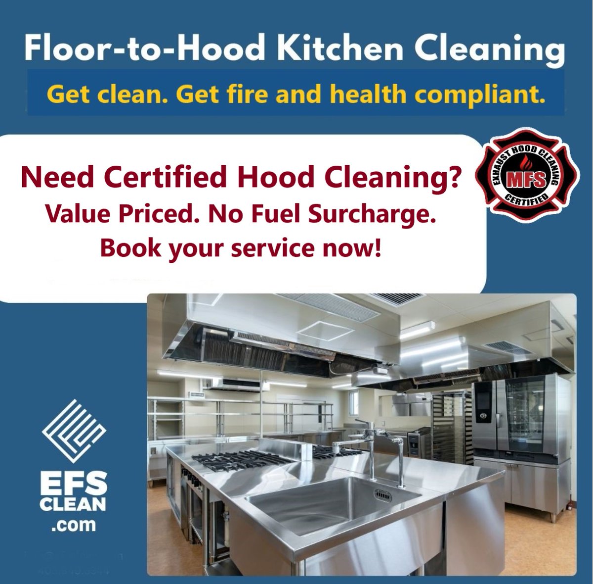 EFSCleanCalgary's tweet photo. Ensure your Calgary restaurant is fire-safe and inspection-ready! 🔥

Get NFPA 96 certified cleaning. Save $ with NO FUEL SURCHARGE.

🔗 https://t.co/g7JphZHRGE

#hoodcleaningCalgary #restaurantcleaningYYC #kitchenexhaustcleaning #AHScompliance #EFSClean #CalgaryRestaurants https://t.co/WpJ5dGhvHH