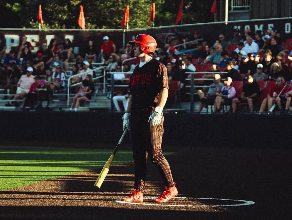 PCnowisthetime's tweet photo. Next up for Week 33 of the @PCnowisthetime AOW nominees:

Ryan San Miguel, DH, Marcus Baseball

Ryan's play and leadership helped The Pack sweep their bi-district opponent going 4-of-7 at the plate with two doubles, a walk and 3 runs scored. https://t.co/5qgPGnSu6Q