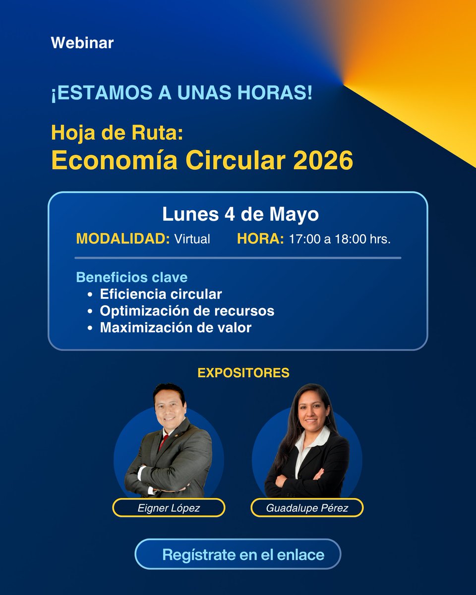 CroweMexico's tweet photo. 🕔 En unas horas iniciamos el webinar "Hoja de Ruta: Economía Circular 2026"♻️. Aprende a evitar sanciones y atraer inversión con los expertos de Crowe México.

🔗 Registro aquí: https://t.co/WTjKIe6mrc

#Sostenibilidad #CircularEconomy https://t.co/1o4f4y4Sz4