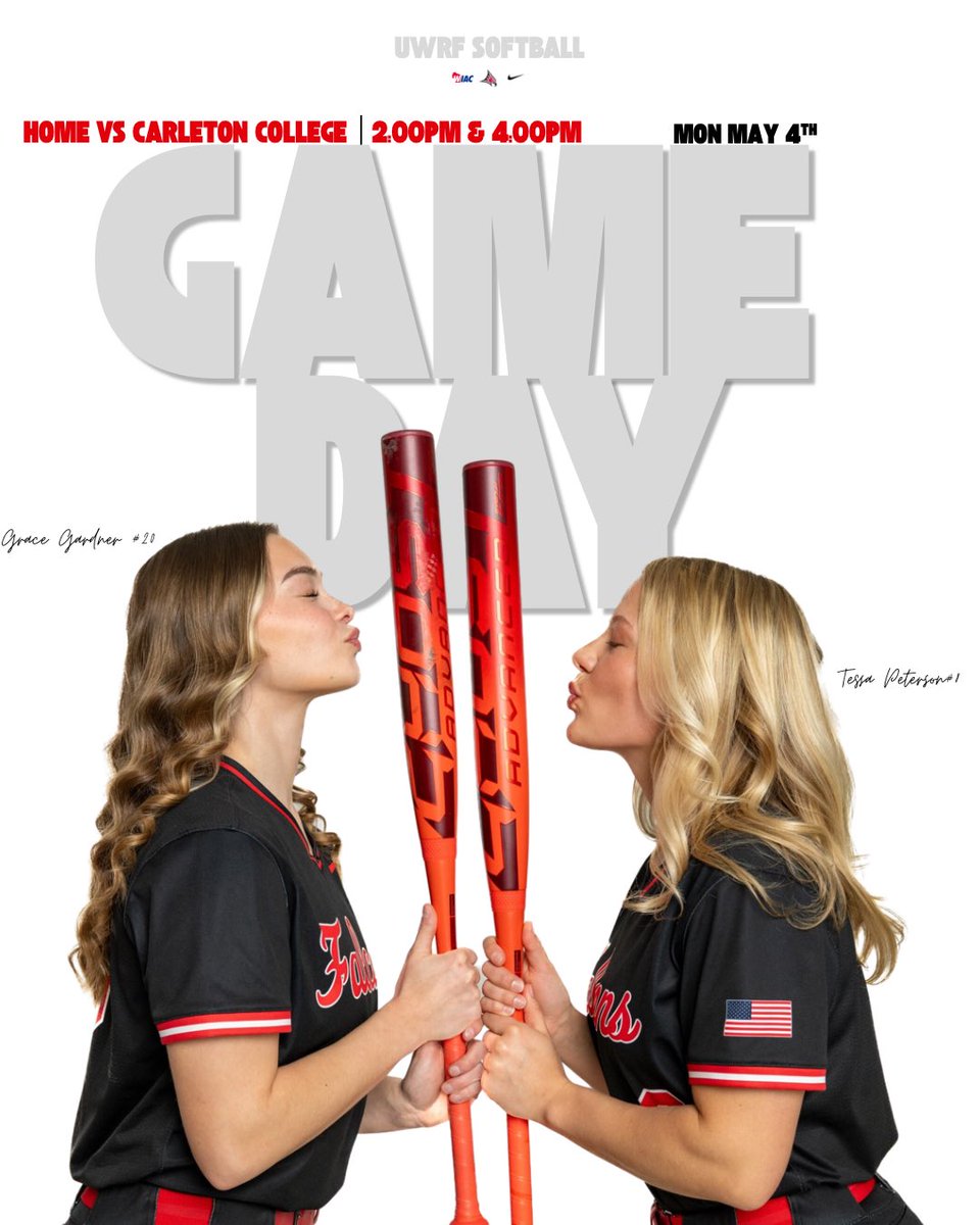 UWRFSOFTBALL's tweet photo. Game Day. At home. 2 and 4. ‼️

Be there to watch Team 44 one more time! 🔥🥎

#uwrfsoftball #team44 #failbig https://t.co/Dyursqueze