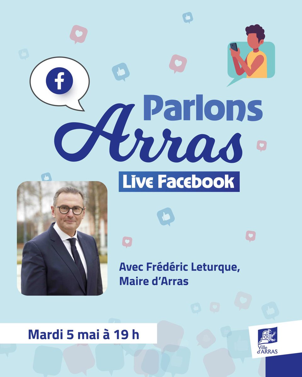 FLeturque's tweet image. 🔴 C’est un rendez-vous que vous connaissez maintenant et que vous attendez : je vous attends demain à partir de 19h pour un nouveau Facebook Live sur le compte de la @VilleArras ! 

➡️ Je répondrai à toutes vos questions, en toute simplicité. 

À demain 👍

#Arras #FacebookLive