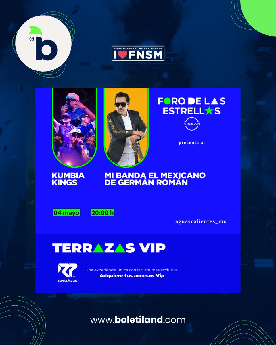 Hoy prepárate para bailar, cantar y disfrutar una noche llena de clásicos y buena vibra.
🎟️Consigue tus boletos aquí:
boletiland.com/evento/kkings-…