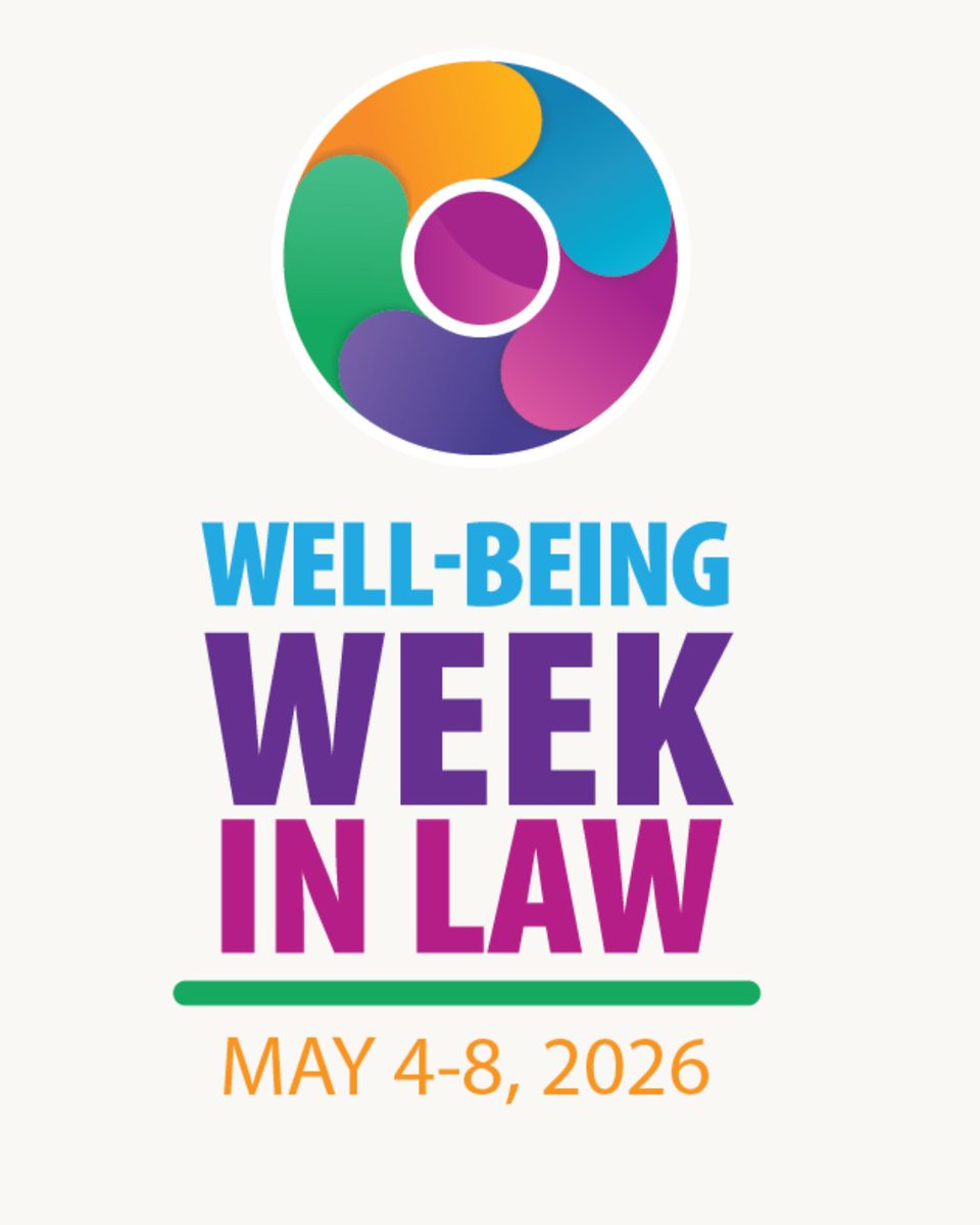 TLAPtweets's tweet photo. It's Well-Being Week in Law! This year's overall theme is "Tending Joy", with curated presentations and events throughout the week. Registration for the week-long online event is free through the @wellbeinginlaw  website. https://t.co/ioTJq8XebQ