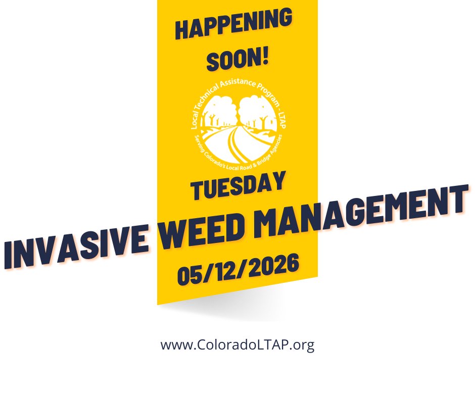 Colorado_LTAP's tweet image. Don't miss the RSII credit!

coloradoltap.org/assnfe/ev.asp?…

#LTAP #WorkforceDevelopment #transportation