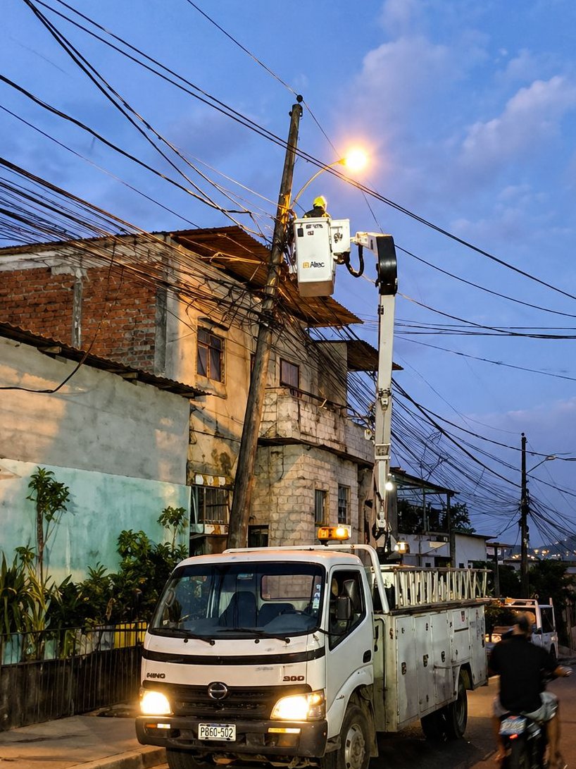 ✅GUAYAQUIL

La habilitación de 15 luminarias y el mantenimiento del sistema existente fortalecen la confiabilidad del servicio eléctrico en la parroquia Pascuales.

Las brigadas intervinieron en la calle Montecristi, el barrio San Juan Bautista y zonas aledañas al Centro de