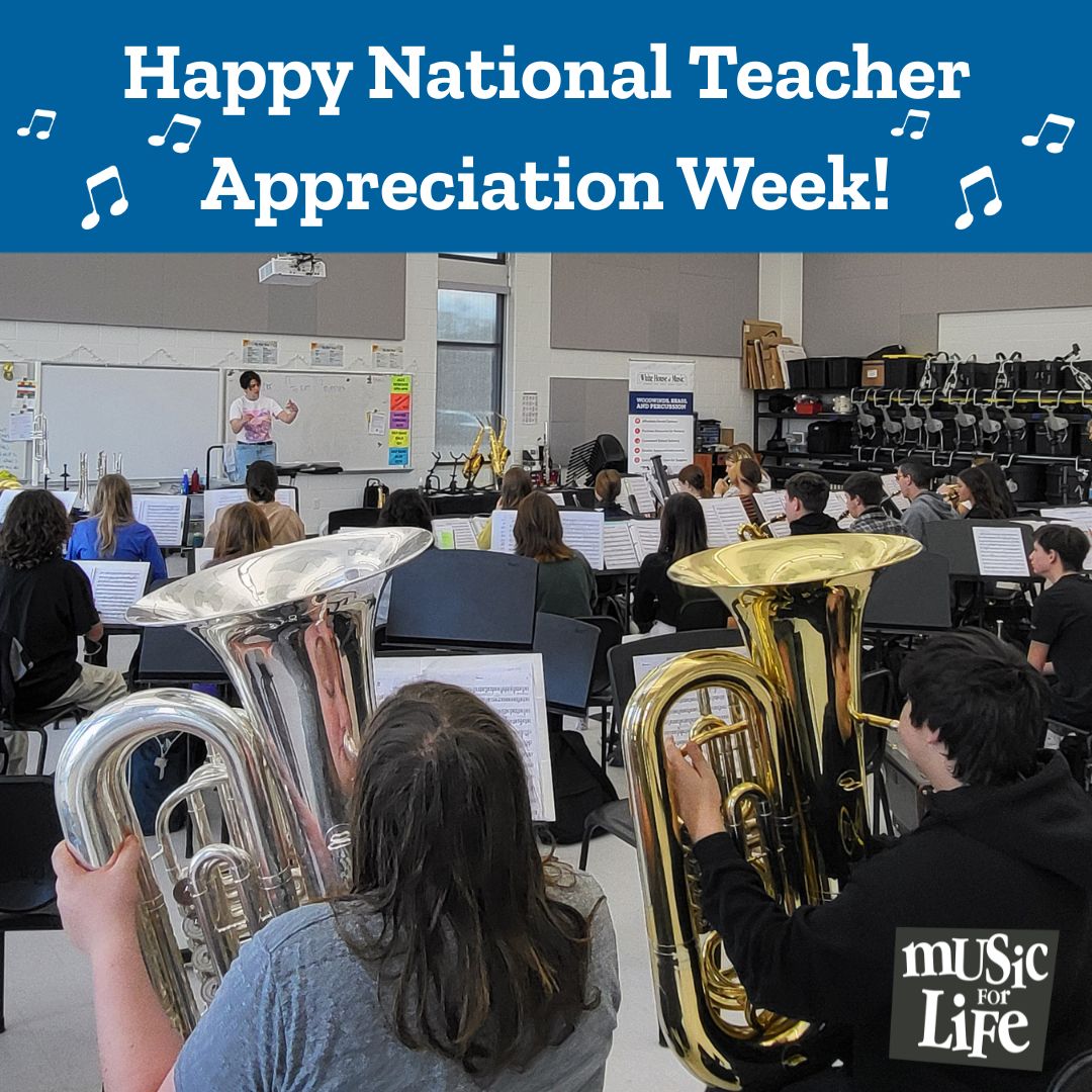 whitehouseofmus's tweet image. 🎶Happy Teacher Appreciation! This week, we celebrate every educator who dedicates their time and heart to shaping young minds, but we especially want to shine a spotlight on the incredible band, orchestra, and choir directors.🎵#TeacherAppreciation #MusicEducation #MusicforLife