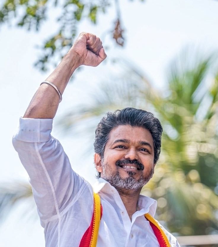 cartickm's tweet photo. Congratulations to TVK Chief Vijay (@TVKVijayHQ) on a spectacular victory in the TN 2026 Assembly Elections.

A New Era Begins!

Hoping for transparent and people-centric Good Governance in the coming years. 
Tough luck for DMK+ and AIADMK+ Parties.

#TN2026 🇮🇳
 #TamilNadu https://t.co/8X0NcMUGer