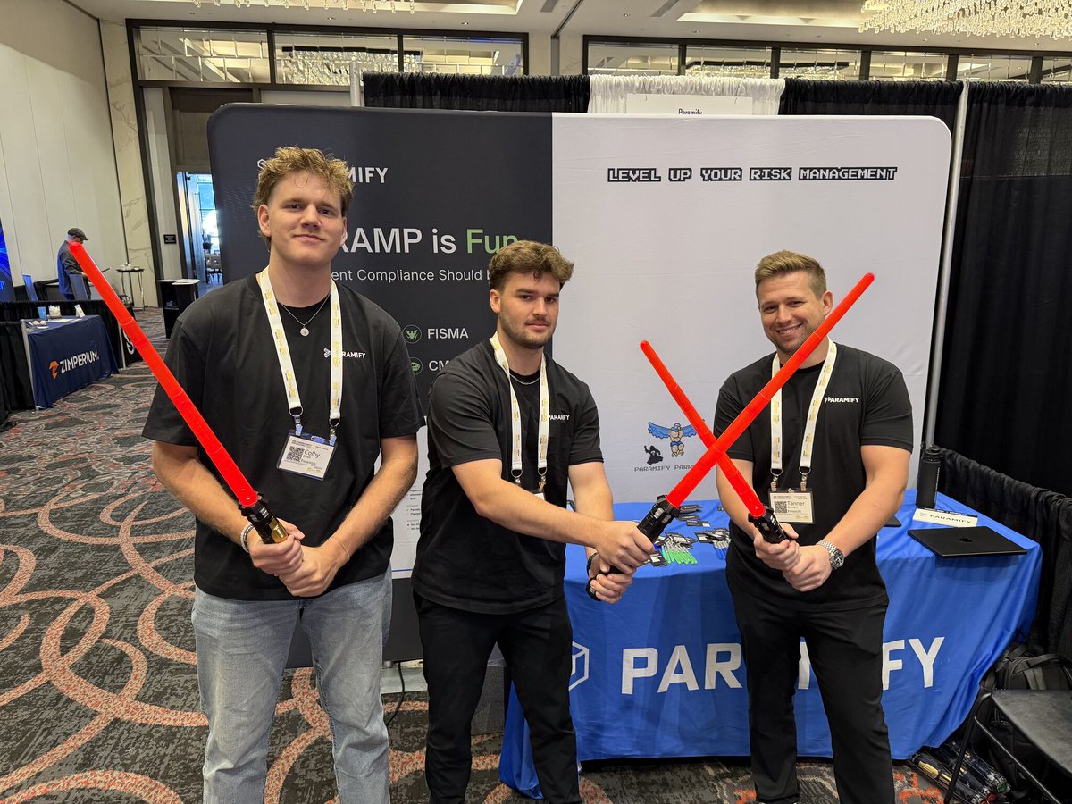LetsParamify's tweet photo. Hey DC! 👋

If you're at CMMC Day, come stop by our booth and say hi to Alex, Colby, and Tanner!

We only have a few spots left for our May the 4th event with A-LIGN and Rhymetec after CMMC Day. 6:00 PM to 8:30 PM EST.

Register here: https://t.co/zAC4NS3ouZ

If you're not in DC, no worries. You can join Kenny's Battlefront II livestream during the same time here: https://t.co/j1QZaBMglf
