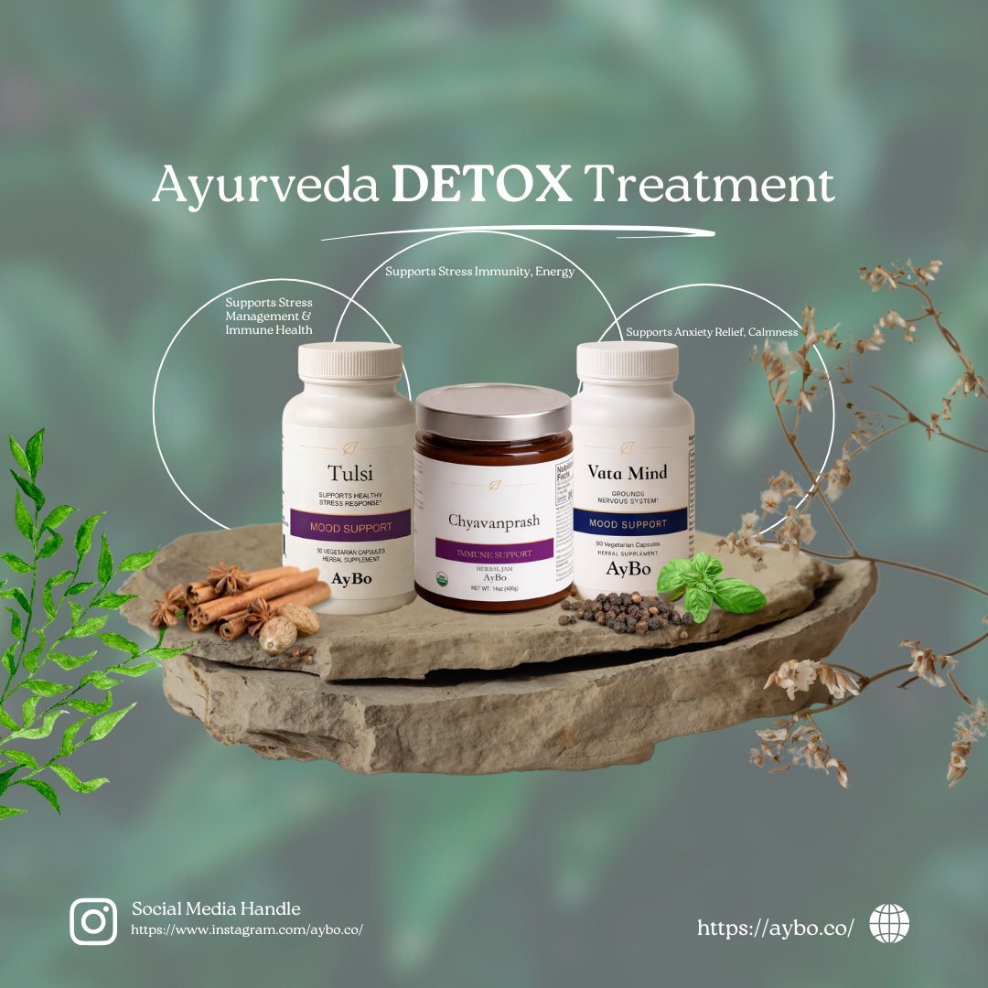 AyurBotanicals's tweet image. Detox naturally. Reclaim clarity, calm, and immunity with the power of Ayurveda. 🌿✨

#Ayurveda #NaturalHealing #StressRelief #ImmunityBoost #HerbalSupplements #WellnessJourney