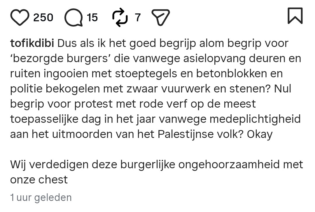 Sylvana Simons heeft er voor gezorgd dat haar Bij1 uit de grootste kakkerlakken van ons land bestaat.
Hoe diep moet je haat zijn richting  het land dat jou voedt, kansen bood en een thuis gaf.

Nou zo diep dus👇