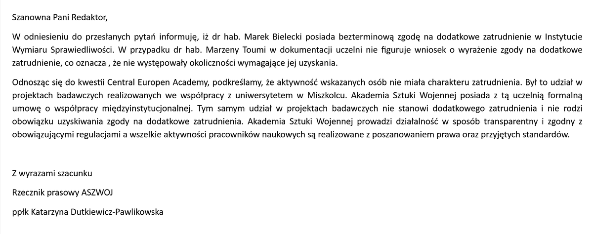 KSuchanow's tweet photo. chyba mamy problem - Akademia Sztuki Wojennej ma cały czas podpisaną umowę z uczelnią Orbana, a tam nie tylko szła korupcja, ale działy się rzeczy, które wyglądają na działalność wywiadowczą - o czym mówię w programie https://t.co/MOU3H6mj7M
halo @MON_GOV_PL @KosiniakKamysz https://t.co/dMHoGhRY3i