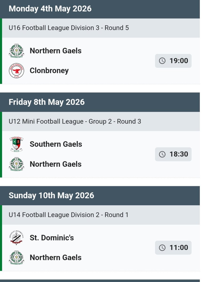 Northern Gaels GFC tweet media