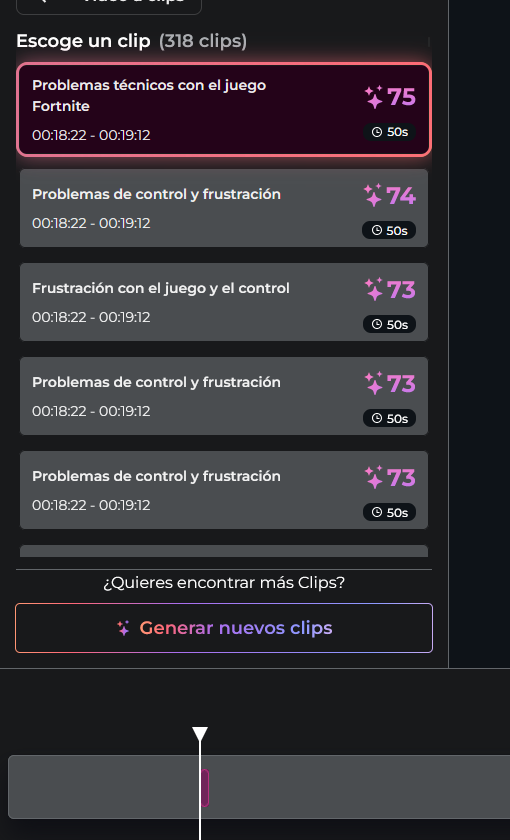 LenioDevi's tweet photo. @NexusClips Hello, I’ve been experiencing this error where I get the same clip hundreds of times. It’s frustrating because the program takes time to generate clips and then gives me the same one repeated many times. Is there any way to fix this? https://t.co/ruIsc25xrD