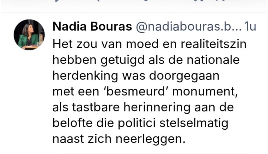 Nederlanders in Marokko die roepen dat besmeurde Marokkaanse oorlogsmonumenten niet hoeven te worden schoongemaakt omdat Marokkanen niet deugen - stel je eens voor. 
#4mei #dodenherdenking