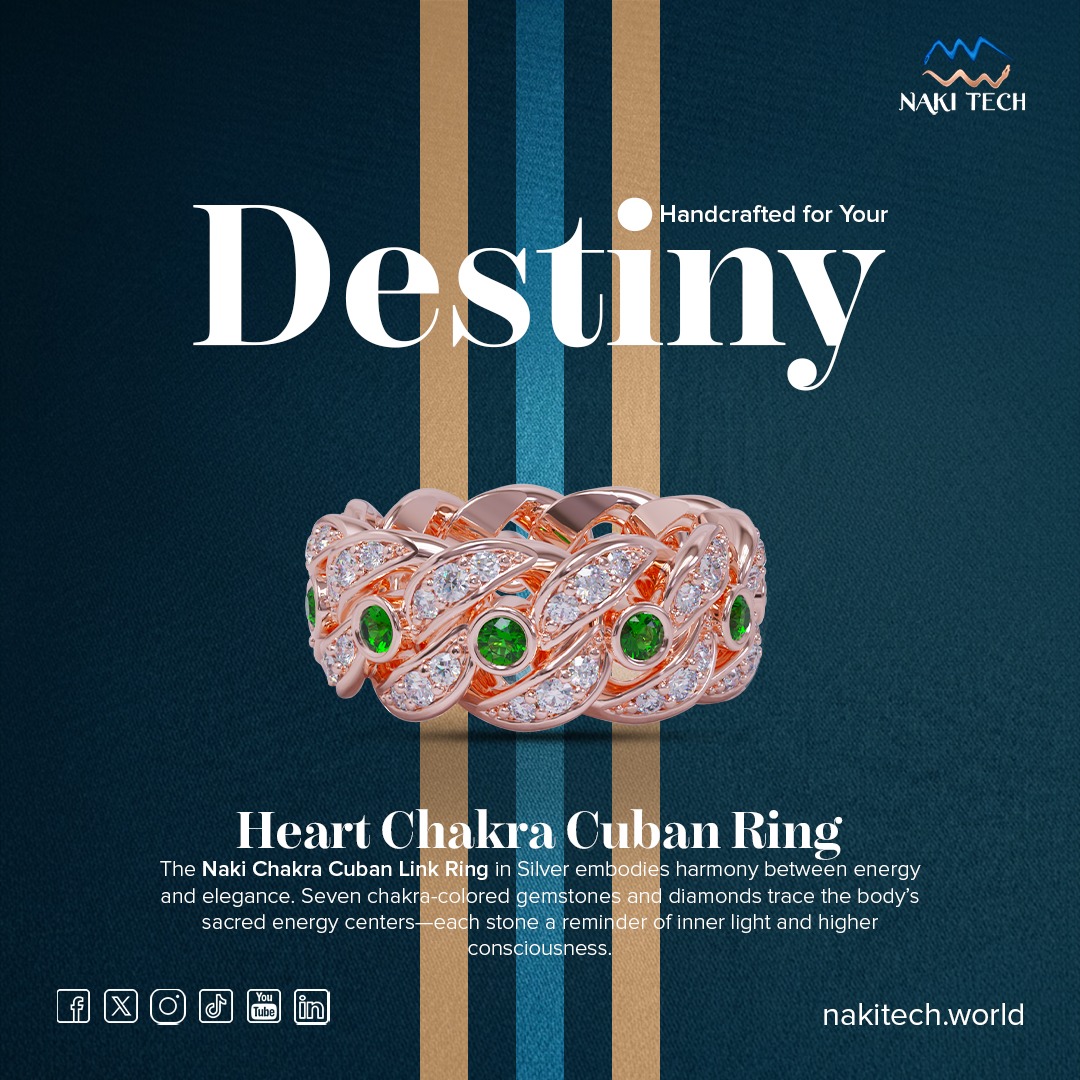 NakiTechJewelry's tweet image. Handcrafted for your destiny 

The Heart Chakra Cuban Ring—
where energy meets elegance.

✔ Harmony &amp;amp; balance
✔ Emerald + moissanite shine
✔ Bold luxury design

Align your energy. Wear your style.

🌐nakitech.world/collections/me…

#ChakraRing #EmeraldJewelry #CubanRing