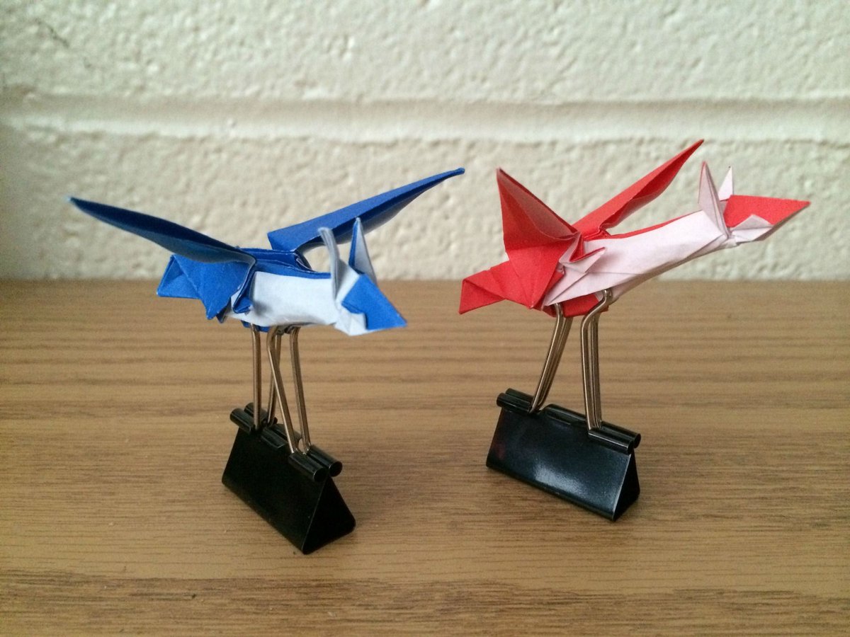 Origami Latios and Latias