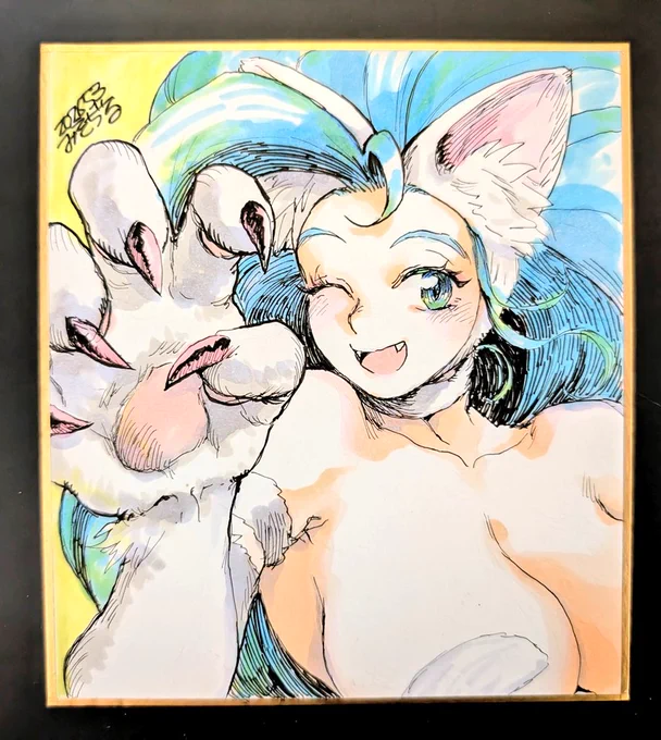 アナログ絵色紙 #フェリシア