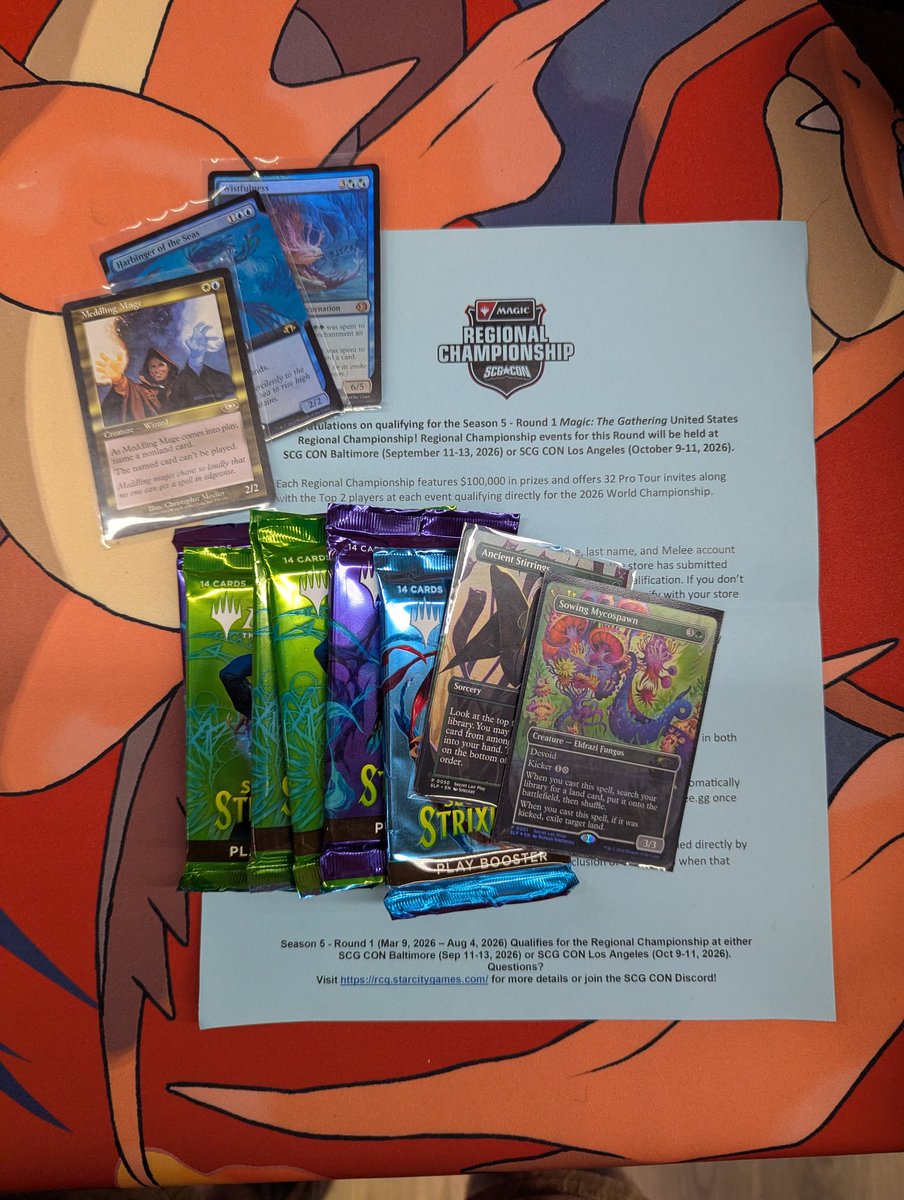 duresspacito's tweet photo. Won an RCQ at Worldfire Games on Saturday by drafting Silverquill. Used some of my winnings to buy the last OG @meddlingmage for my playset, seemed right. #theCasualNerdNC #TheTOADSTACK https://t.co/ThhVWhEPS9