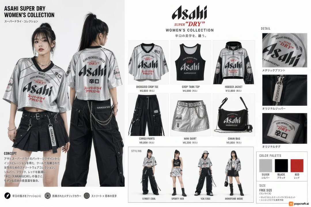 Popcraft_ai's tweet photo. this one came out clean 👀

Asahi → fashion concept
ちょっといい感じ ✨
made with GPT Image 2 on https://t.co/UWrbue7Zc9

#GPTimage2 #PopcraftAI #AIart https://t.co/fjSt741RVm