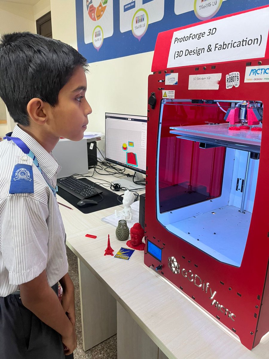 PublicAhlcon's tweet image. Students from Ahlcon Public School, participated in ATL Community Day at Ambience Public School on 30th April 2026.

Hands-on learning in circuits, 3D printing, coding &amp;amp; robotics made it an exciting STEM experience! 🚀
#ATL #STEMEducation #HandsOnLearning #Innovation