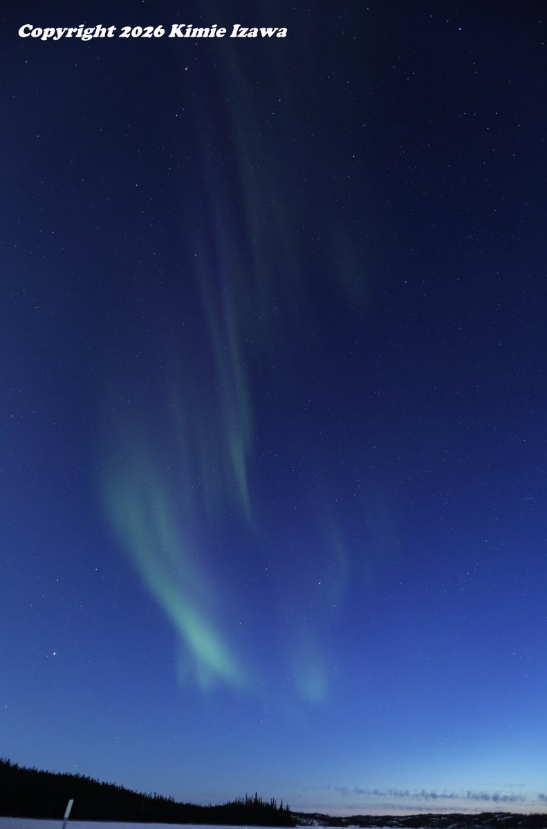 audrey19740719's tweet photo. #Aurora from #Yellowknife at #Plerudelake
Apr 26-27, 2026 Sun-Mon 11:45pm-3:00am -9℃ Clear
#NWT #ExploreNWT #SpectacularNWT
#northwestterritory #northernlights
#イエローナイフ #ノースウェストテリトリー
#オーロラ #オーロラ姫 #春オーロラ https://t.co/oyGPghJGKU