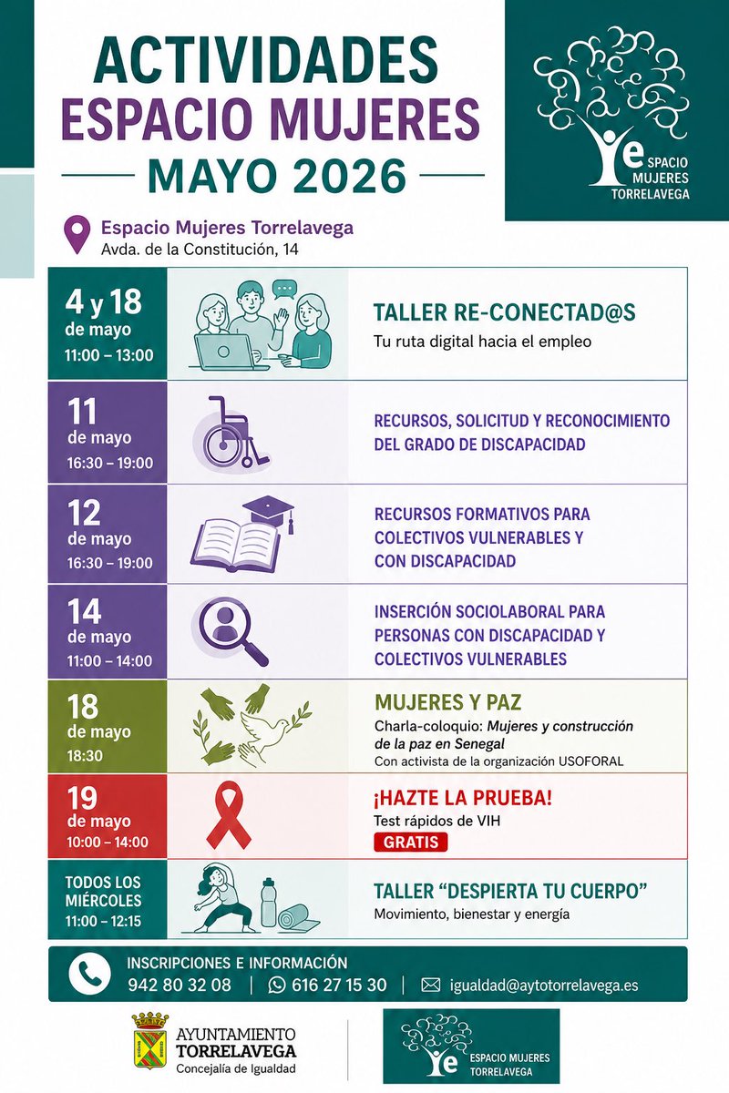 PSOETorrelavega's tweet photo. Mayo llega al Espacio Mujeres de #Torrelavega con una programación centrada en igualdad, salud e inclusión.

La concejala @Porti_Patri destaca este recurso como un espacio que acompaña, forma y genera oportunidades para las mujeres 💜

 #Igualdad #EspacioMujeres https://t.co/LvdE5Yf1Ye