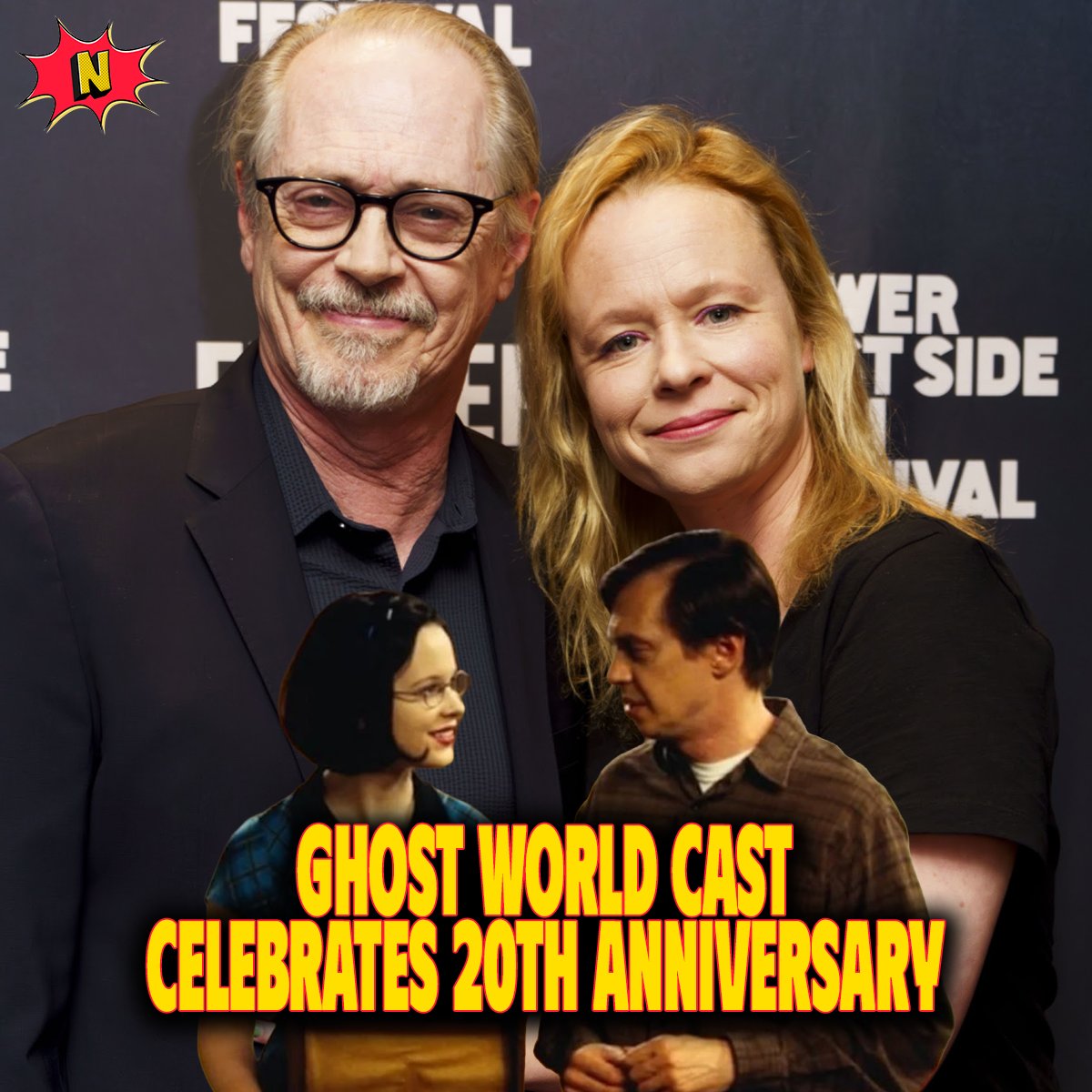 Nerdtropolis's tweet photo. Thora Birch and Steve Buscemi reunited for a special GHOST WORLD 25th anniversary screening at the Lower East Side Film Festival at Village East Cinemas.

Photo Credit: Alice Plati https://t.co/TjU7wV0zr7