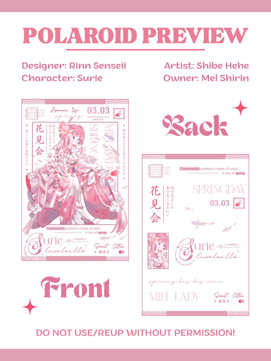 rinn_senseii's tweet image. Merch design commission for Mel Shirin (Facebook)
Polaroid, backcard, ticket, artprint 💕
#graphicdesign #commission